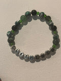 Slytherin Beaded Bracelet – One of a Kind Crystal Infused